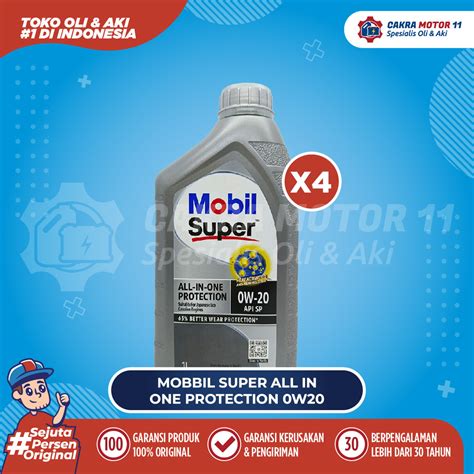 Jual MOBIL SUPER ALL IN ONE PROTECTION 0W20 SP PROMO BUNDLE Mobil