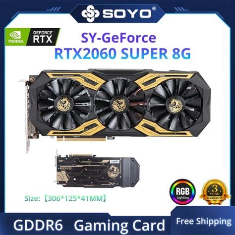 Видеокарта SOYO Nvidia Geforce RTX 2060 SUPER 8GB - цены ...
