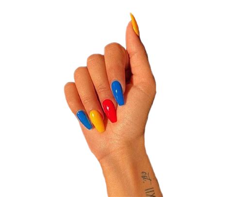 Fashionalble Acrylic Nails Png Png All Png All