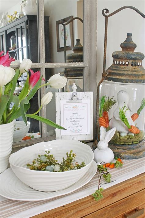 Easter Dining Room And Easter Tablescape Decorating Ideas Clean And