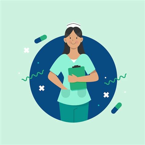 Premium Vector Female Nurse Illustration