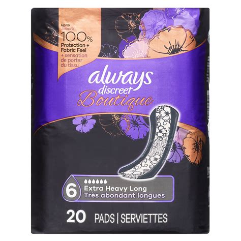 Always Discreet Boutique Underwear Leak Guard Extra Heavy Absorbency