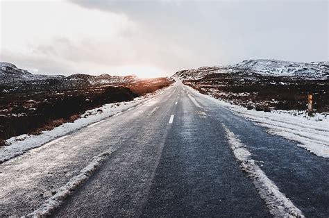 HD wallpaper: cold, road, morning | Wallpaper Flare