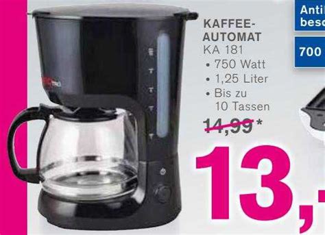 Tectro Kaffeeautomat Ka181 Angebot bei KODi - 1Prospekte.de