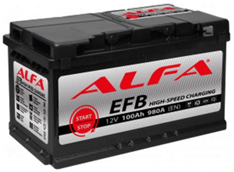 Купить автомобильный аккумулятор ALFA EFB 100 R