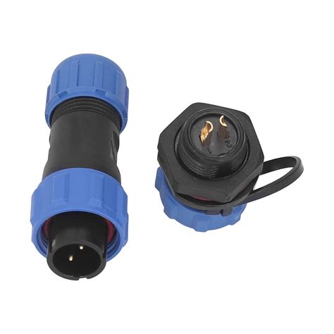 Buy SP13 2 Pin Aviation Connector IP68 Waterproof Butt Joint Plug