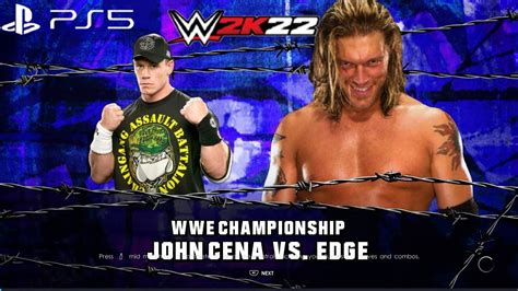 Wwe K Years Of Cenation Edge Vs John Cena Wwe Title Tlc Match