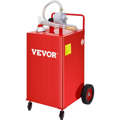 Vevor 30 Gallon Fuel Caddy Gas Storage Tank And 4 Wheels With Manuel