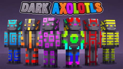 Dark Axolotls By 57digital Minecraft Skin Pack Minecraft