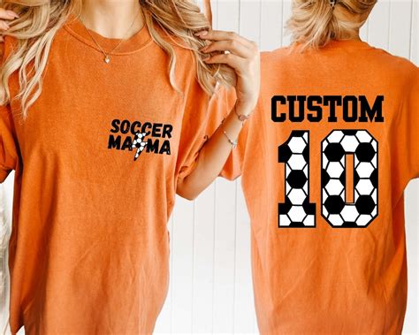 Comfort Colors® Soccer Mama Shirt Sports Mom Shirt T Shirt For