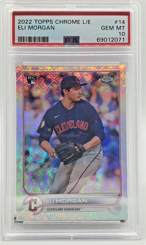 Eli Morgan 2022 Topps Chrome Logofractor Edition 14 Base PSA 10 Price