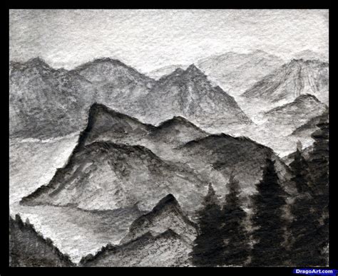 Realistic Landscape Drawings at PaintingValley.com | Explore collection ...