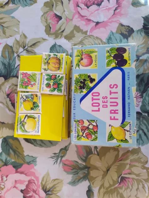 Ancien Jeu Fernand Nathan Loto Des Fruits Jeu Complet Eur