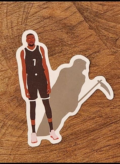 Kevin Durant Sticker Grim Reaper Brooklyn Nets Suns Basketball Nba