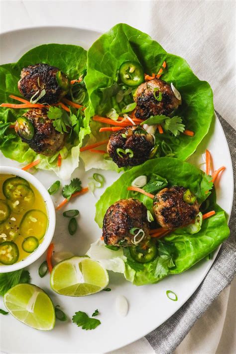 Vietnamese Meatball Lettuce Wraps Never Not Hungry Vietnamese