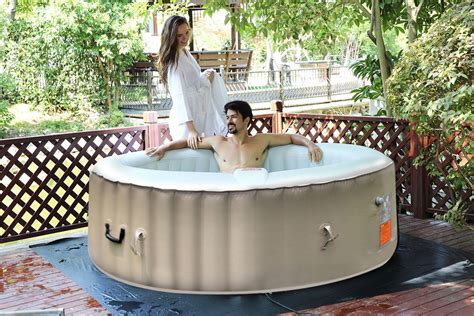 New Portable Inflatable Hot Tub Outdoor Jacuzzi Jets Bubble Massage Spa 6 Person Ebay