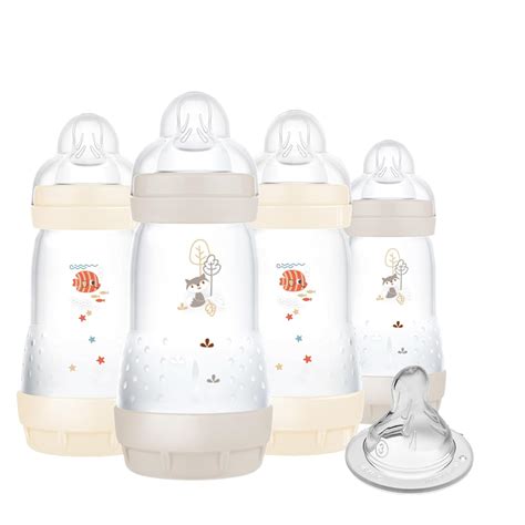 Amazon.com : MAM 9oz Easy Start Anti-Colic Baby Bottles, Medium Flow