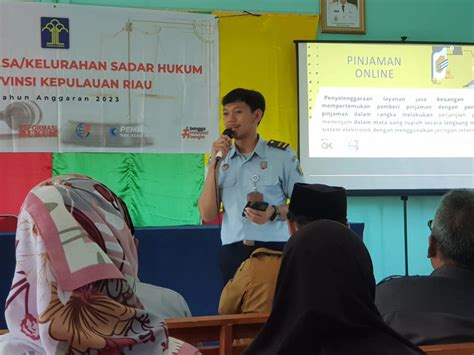 Kanwil Kumham Kepri Ke Desa Tanjung Harapan Edukasi Masyarakat Bahaya