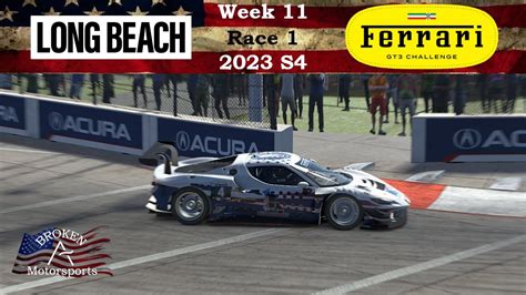 Ferrari Gt Challenge Fixed Long Beach Street Circuit Iracing Road