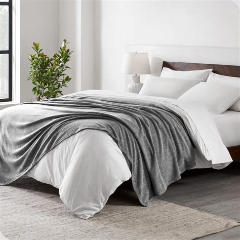 Bare Home Polar Fleece Heathered Bed Blanket - Lightweight - Premium ...