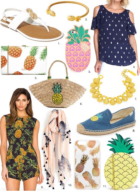 Pineapple Print Clothing