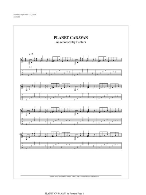 Pantera - Planet Caravan PDF | PDF