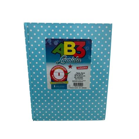 Cuaderno Abc Laprida Lunares Rayado Celeste Hojas Laprida