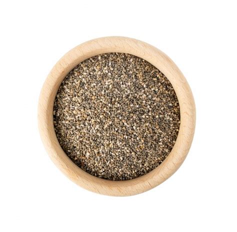 Premium Photo Pile Of Chia Seeds Isolated On White Background Salvia