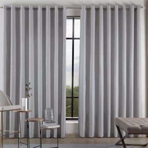 Cortina Bali Con Forro Belchior Uniq De 2 60 M X 1 80 M Color Gris