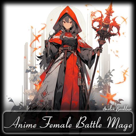 Amelie Anime - 200 Anime Female Battle Mage (Full Body) Reference Pack ...