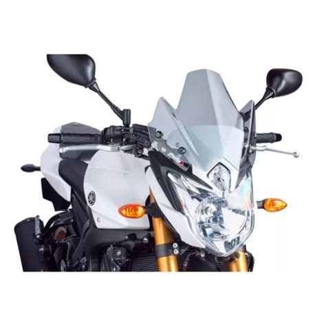 BULLE NAKED N G Sport Puig Pour Yamaha Fz8 800 2010 2016 Fum Clair