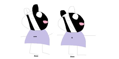 Zuzu & Zaza Blackwhite | Peppa Pig Fanon Wiki | Fandom