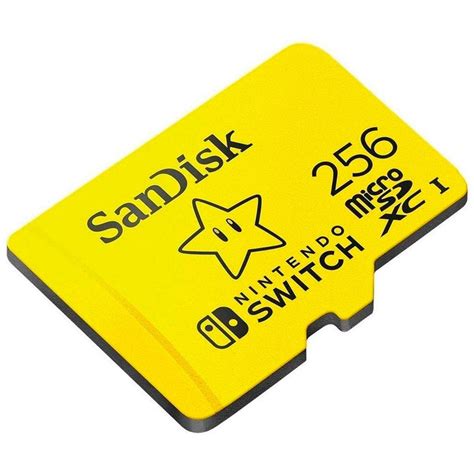 Memoria Micro SD 256GB Sandisk Nintendo Switch Oficial SDSQXAO 256G GN