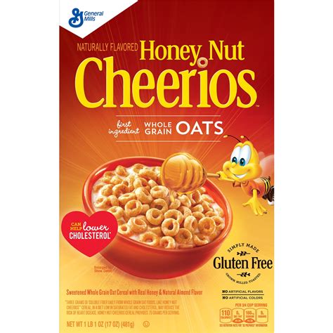 Honey Nut Cheerios Gluten Free Breakfast Cereal 17 Oz