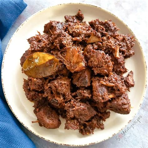 Beef Rendang Recipe Authentic Indonesian Dry Beef Curry So Yummy Recipes