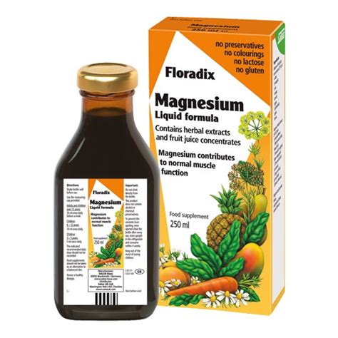 Salus Haus Floradix Herbal Tonic Liquid Magnesium Formula Ml