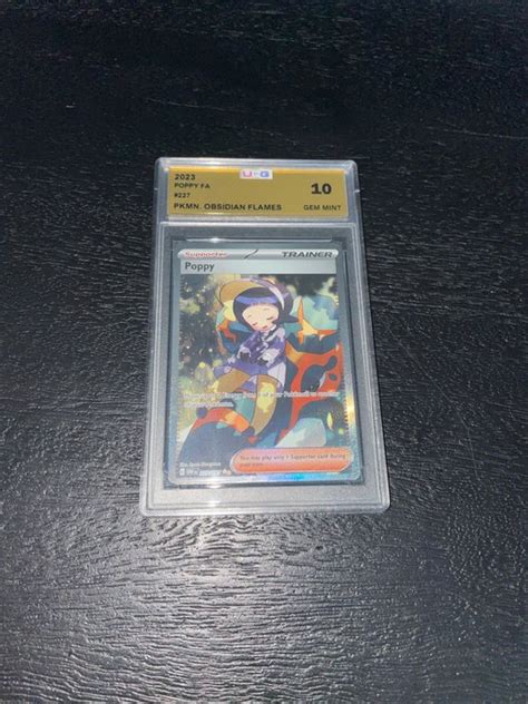 OBSIDIAN FLAMES Pokémon Graded Card UCG 10 Poppy Full Catawiki