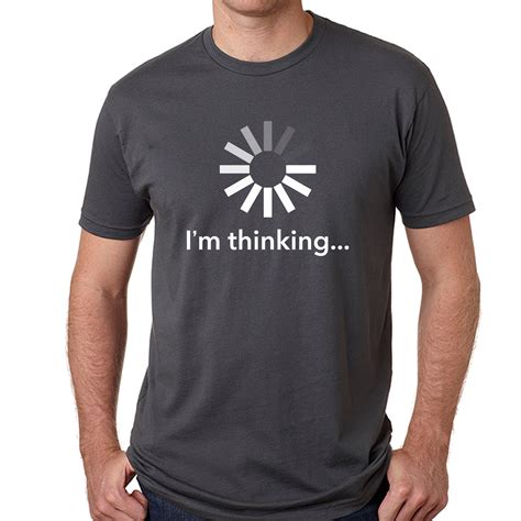 Im Thinking Unisex Cotton Crew T Shirt Etsy