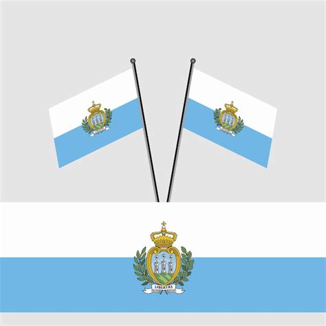 Premium Vector Illustration Of San Marino Flag Template