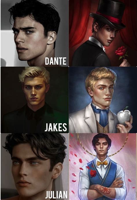 Dante, Jakes and julian fan casting from the Caraval series Caraval Book, Fan Book, Book Series ...