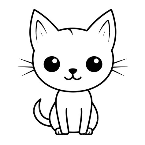 Gatos Gatitos Dibujo Calcar Sketch Coloring Page