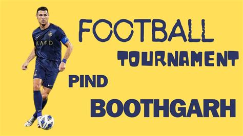 Live Pind Boothgarh Ludhiana Football Cup Youtube