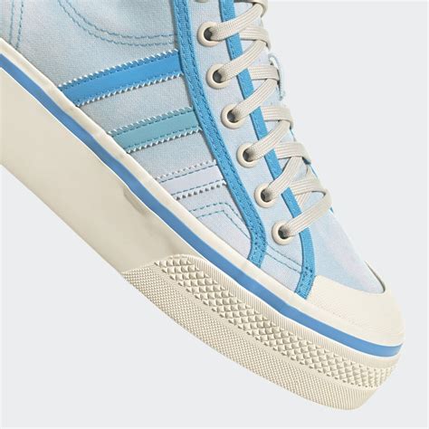 Adidas Nizza Platform Mid Almost Blue Pantone Wonder White GX4604