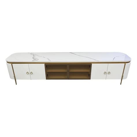 Wansa 98-inch TV Stand - 80kg - White Price | Shop Online - Xcite Kuwait