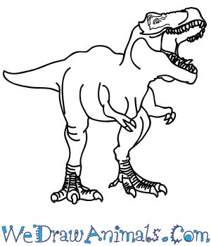 Realistic Dinosaur Drawings