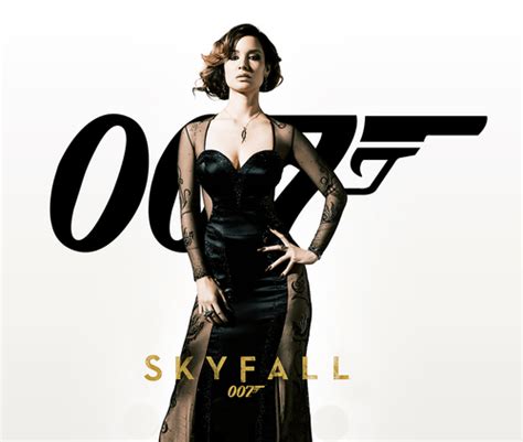 James Bond Skyfall Girl Black Dress