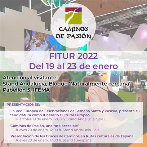 Caminos de Pasión participará en FITUR junto a la oferta turística