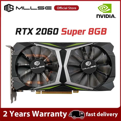 Mllse rtx2060super 8gb placa gráfica gddr6 256bit pci express 3 0x16