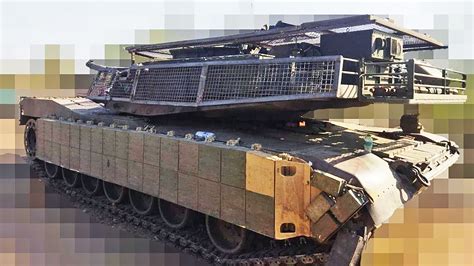 Ukrainian M1 Abrams Tanks Get Elaborate Cope Cages Soviet Explosive