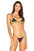 KIINI Tasmin Bikini Top In Navy Multi Neon REVOLVE